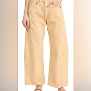 B sides Relaxed Lasso Jean - Yellow Overdye color (butter yellow)